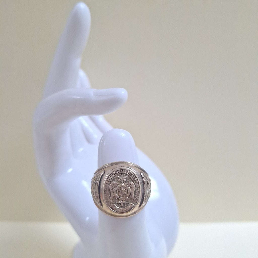 ANILLO DE GRADUACIÓN ORO 10 K 13,50 GRMS (SEMINUEVO)