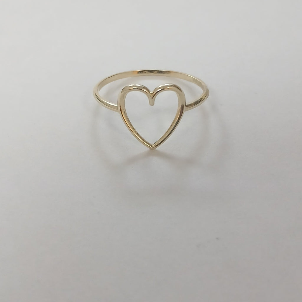 ANILLOS ANILLITO FIG CORAZON 10K TALLA 8 0.8 GR (NUEVO)