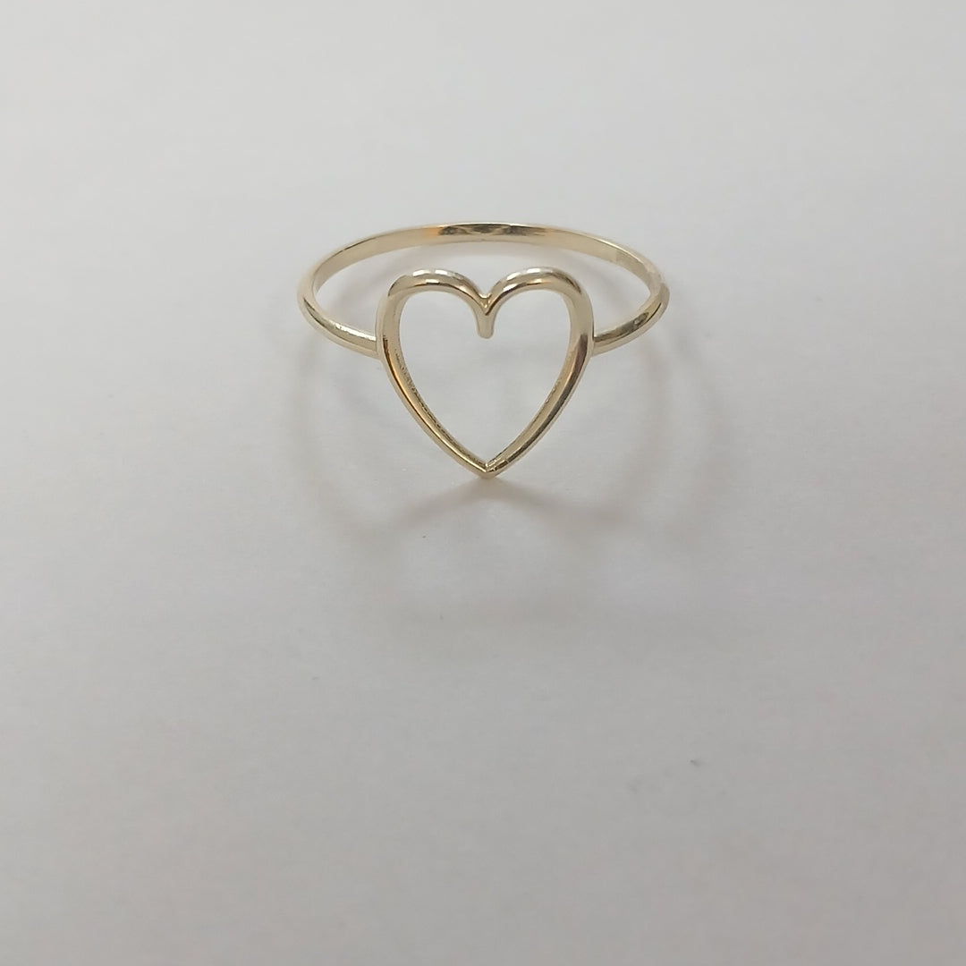 ANILLOS ANILLITO FIG CORAZON 10K TALLA 8 0.8 GR (NUEVO)