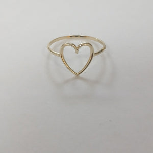 ANILLOS ANILLITO FIG CORAZON 10K TALLA 8 0.8 GR (NUEVO)
