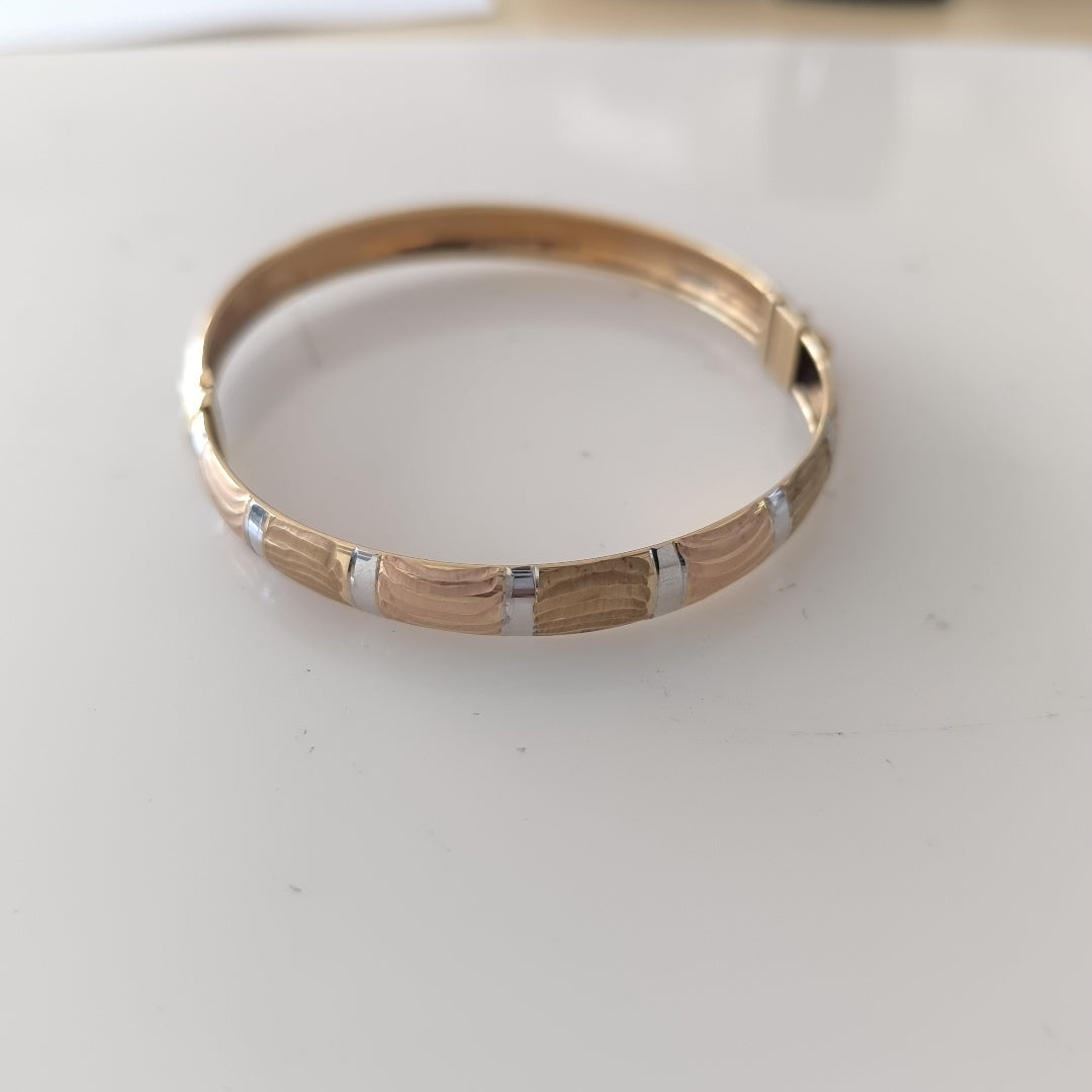 PULSERA RIGIDA ORO 14 K 7,50 GRMS (SEMINUEVO)