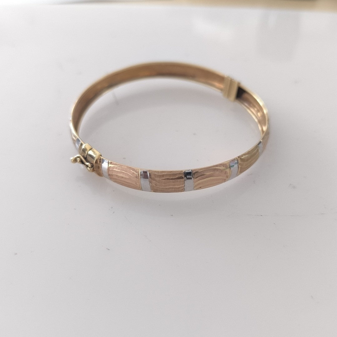 PULSERA RIGIDA ORO 14 K 7,50 GRMS (SEMINUEVO)