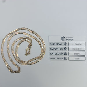 CADENA ORO,ORO COMBINADO 14 K 14,00 GRMS (SEMINUEVO)