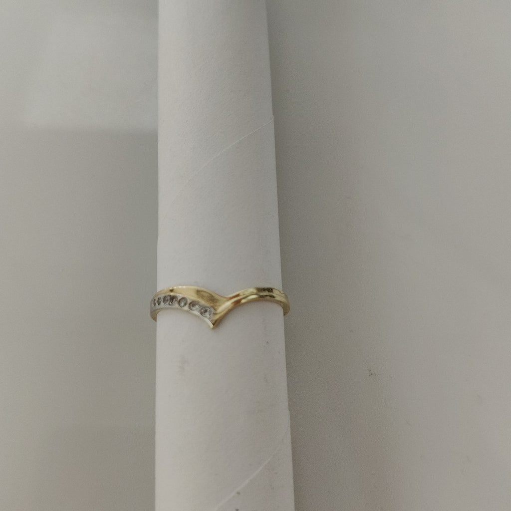 ANILLOS CON CIRCONIAS 14K TALLA 7 1 GR (NUEVO)