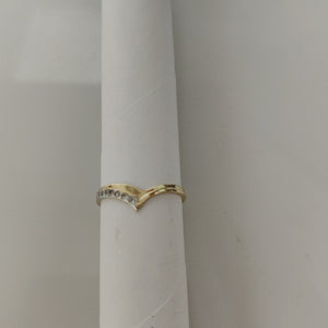 ANILLOS CON CIRCONIAS 14K TALLA 7 1 GR (NUEVO)