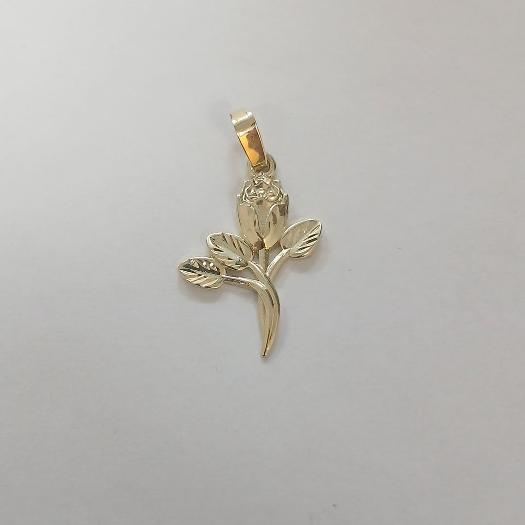 DIJE ROSA 10K 1.5 GR (NUEVO)