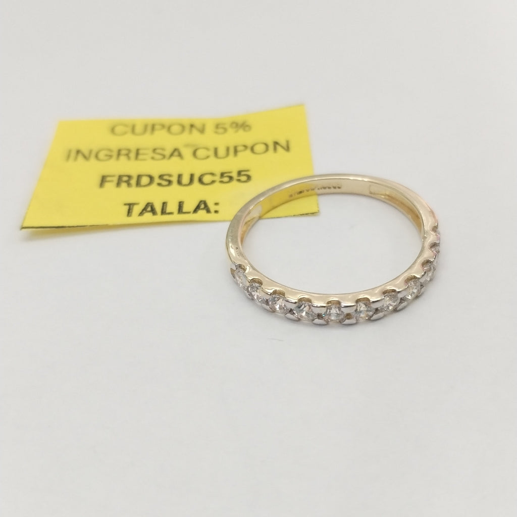 ANILLO ANILLITO MEDIA CHURUMBELA 14K 8 TALLA 2.2 GR (NUEVO)