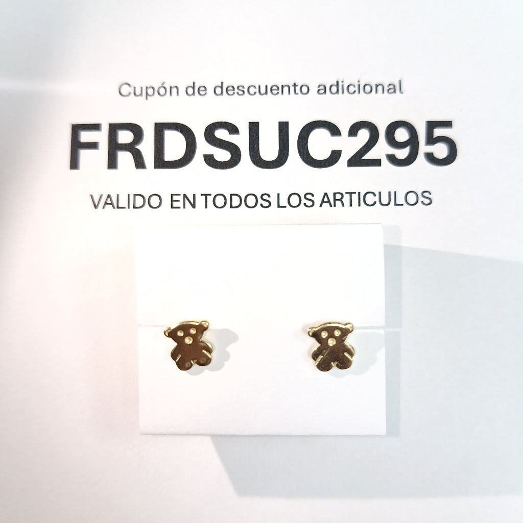 BROQUELES ORO 14K 1 (NUEVO)