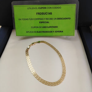 PULSERA ESPECIAL 10K 21 CM 4.3 GR (NUEVO)