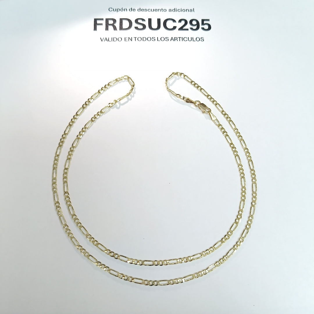 CADENA 3X1 14K 60 CM 5.4 GR (NUEVO)
