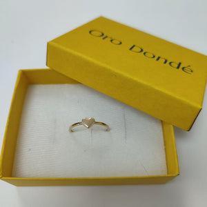 ANILLOS ANILLITO FIG CORAZON 10K TALLA 9 1.2 GR (NUEVO)