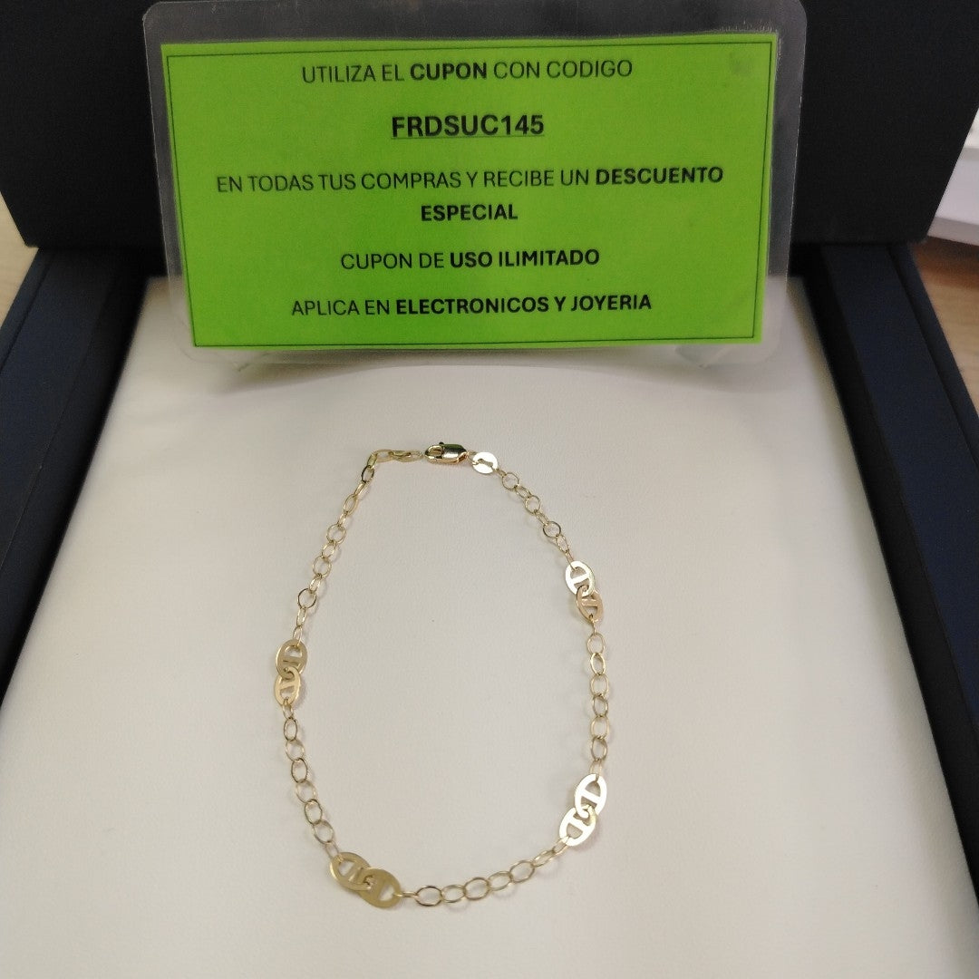 PULSERA ESPECIAL 14K 21 CM 1.8 GR (NUEVO)