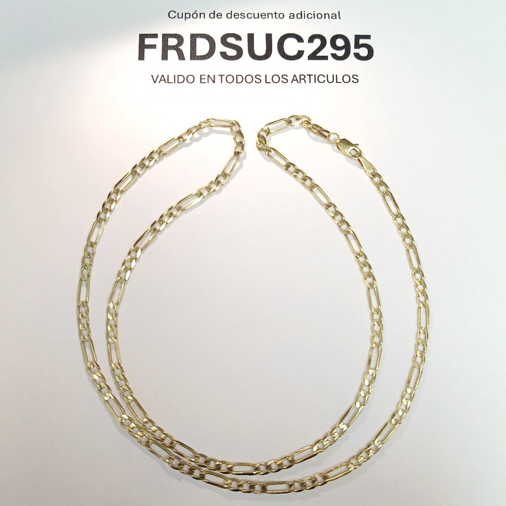 CADENA 3X1 14K 55 CM 7.3 GR (NUEVO)