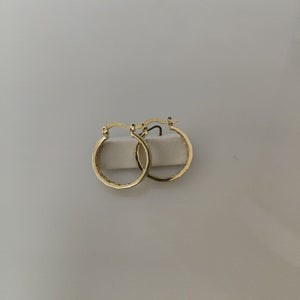 ARETES TEJIDO ARRACADAS TIPO GRECAS 14K 2 GR (NUEVO)