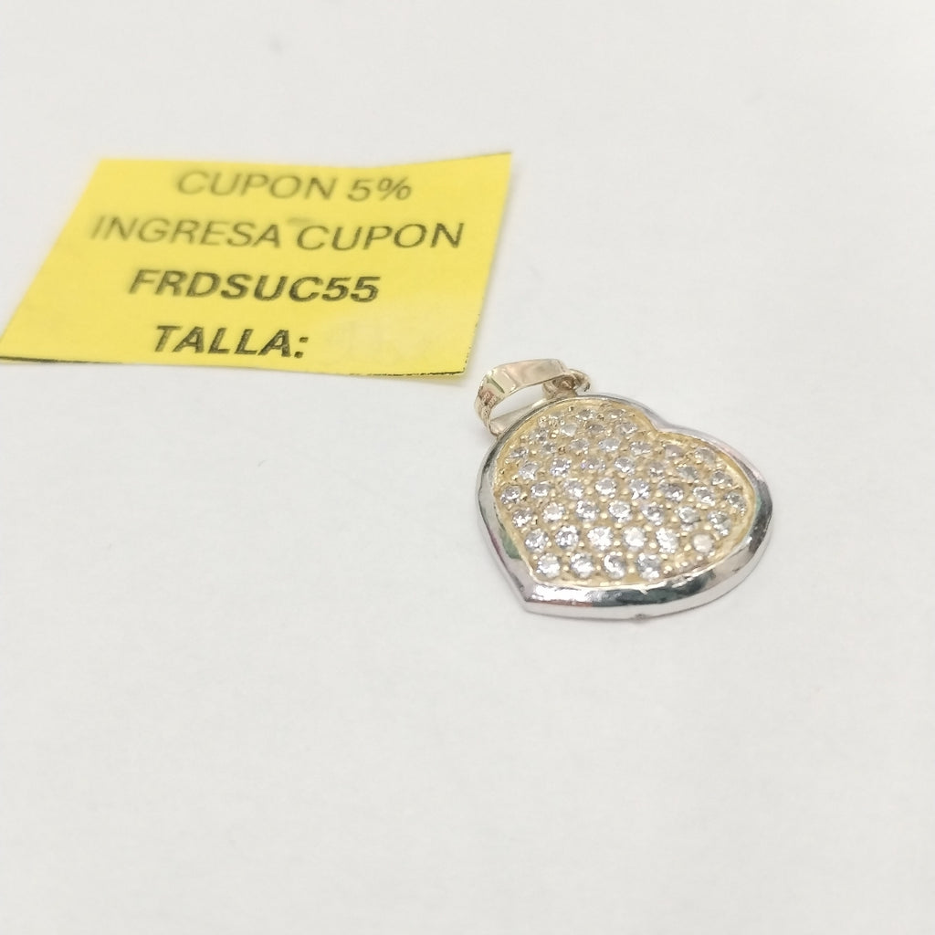 DIJE CORAZON CON CIRCONIAS 14K 1.8 GR (NUEVO)