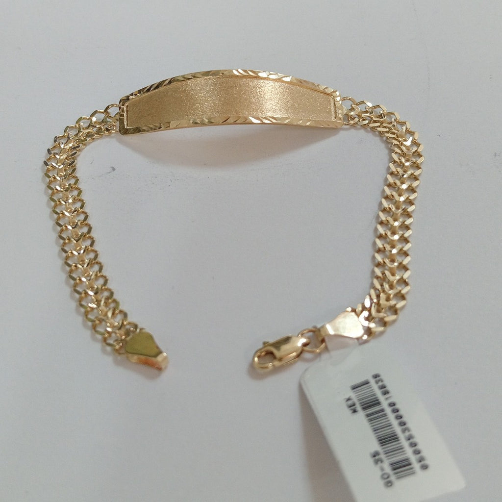 PULSERA TEJIDO ESCLAVA CHINO 14K 21 CM 10.4 GR (NUEVO)
