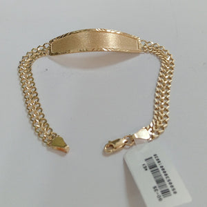 PULSERA TEJIDO ESCLAVA CHINO 14K 21 CM 10.4 GR (NUEVO)