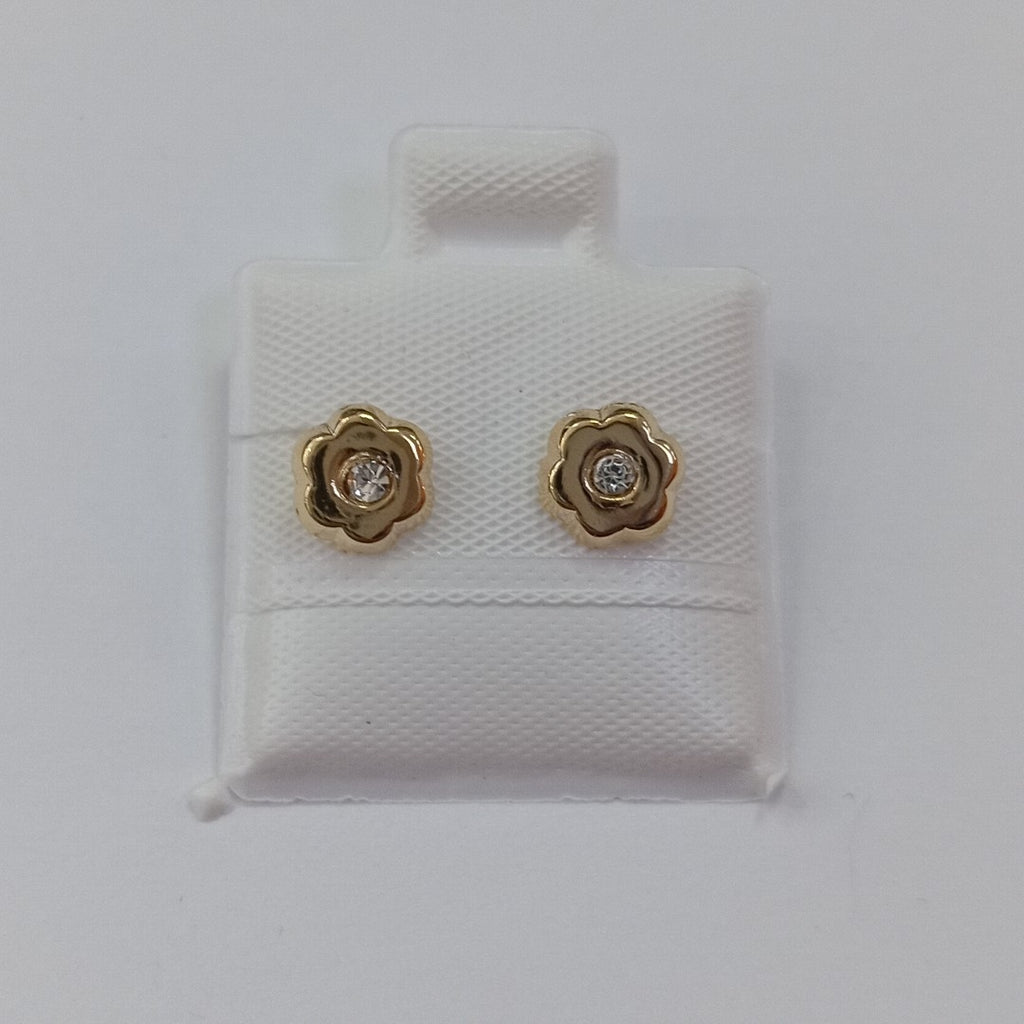 BROQUELES BROQUEL FIG FLOR C CIRCONIA 14K 0.2581 GR (NUEVO)