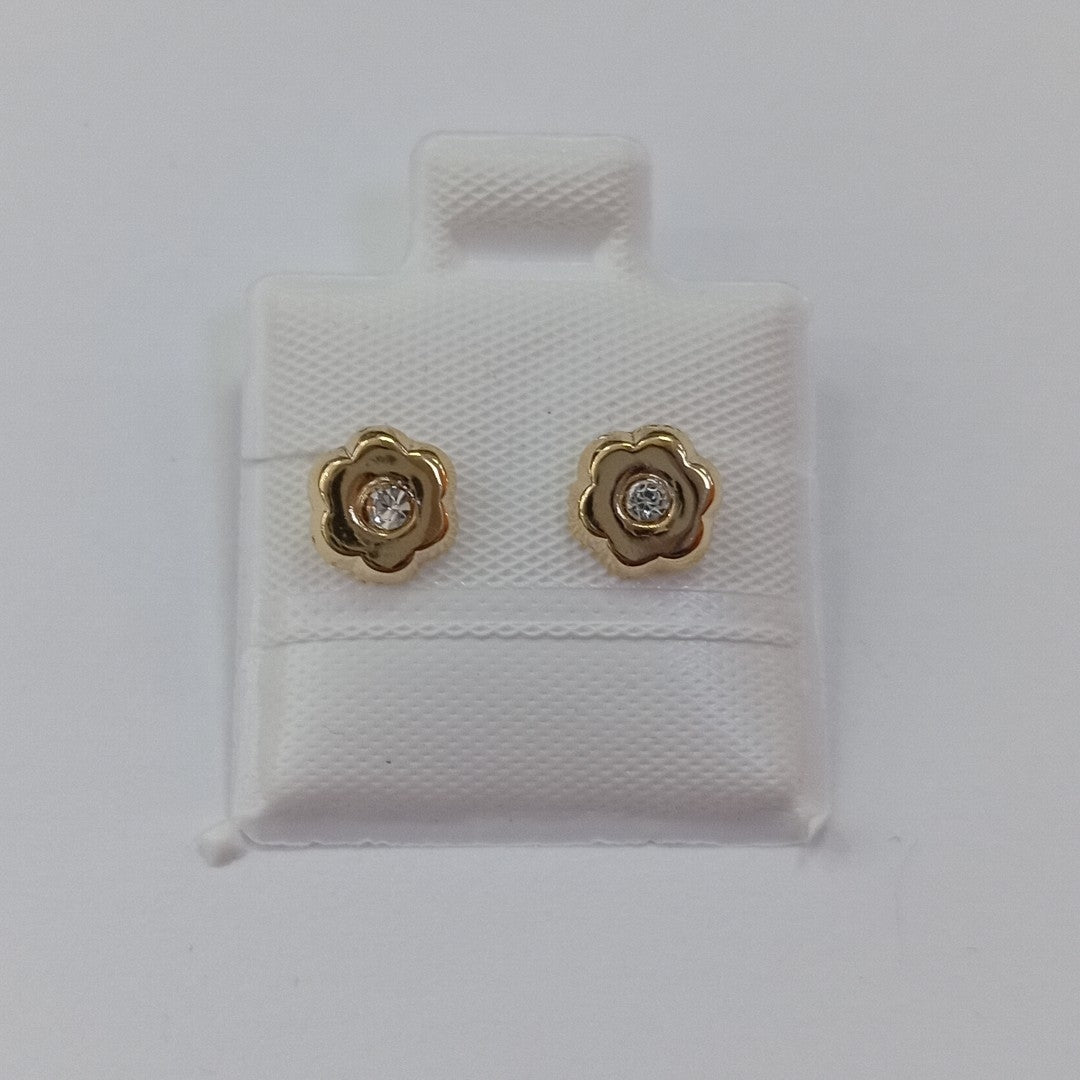BROQUELES BROQUEL FIG FLOR C CIRCONIA 14K 0.2581 GR (NUEVO)