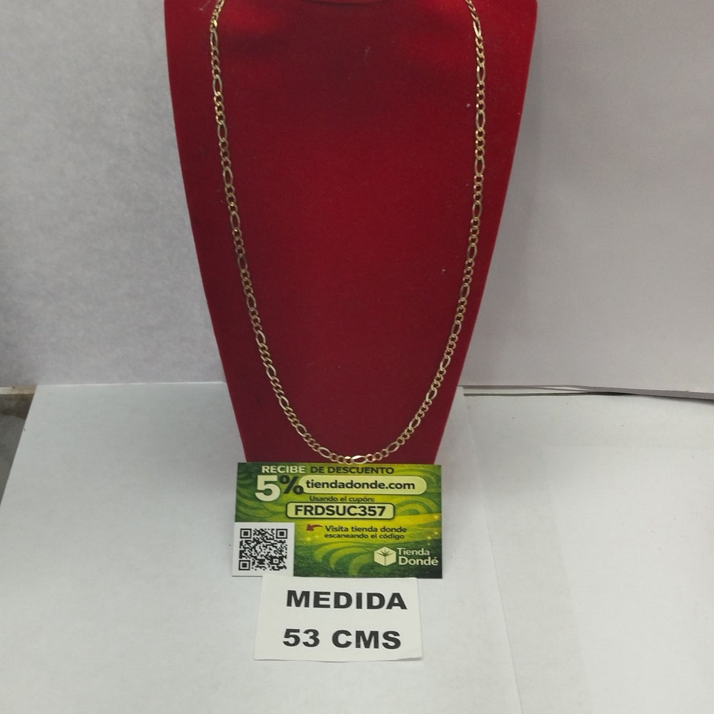 CADENA ORO, ORO COMBINADO 10 K 7.5 GRMS (SEMINUEVO)