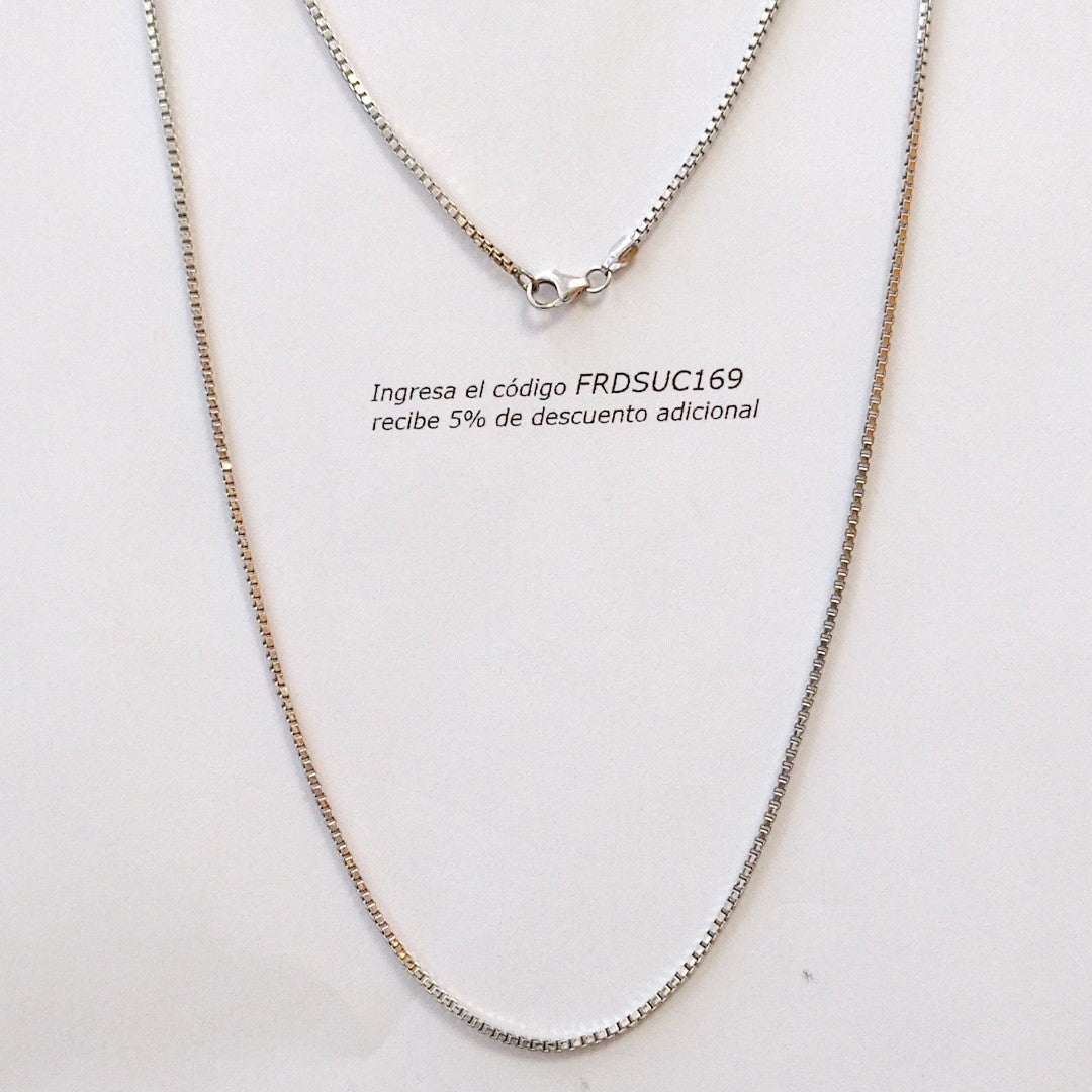 CADENA ORO BLANCO 10 K 2,20 GRMS (SEMINUEVO)