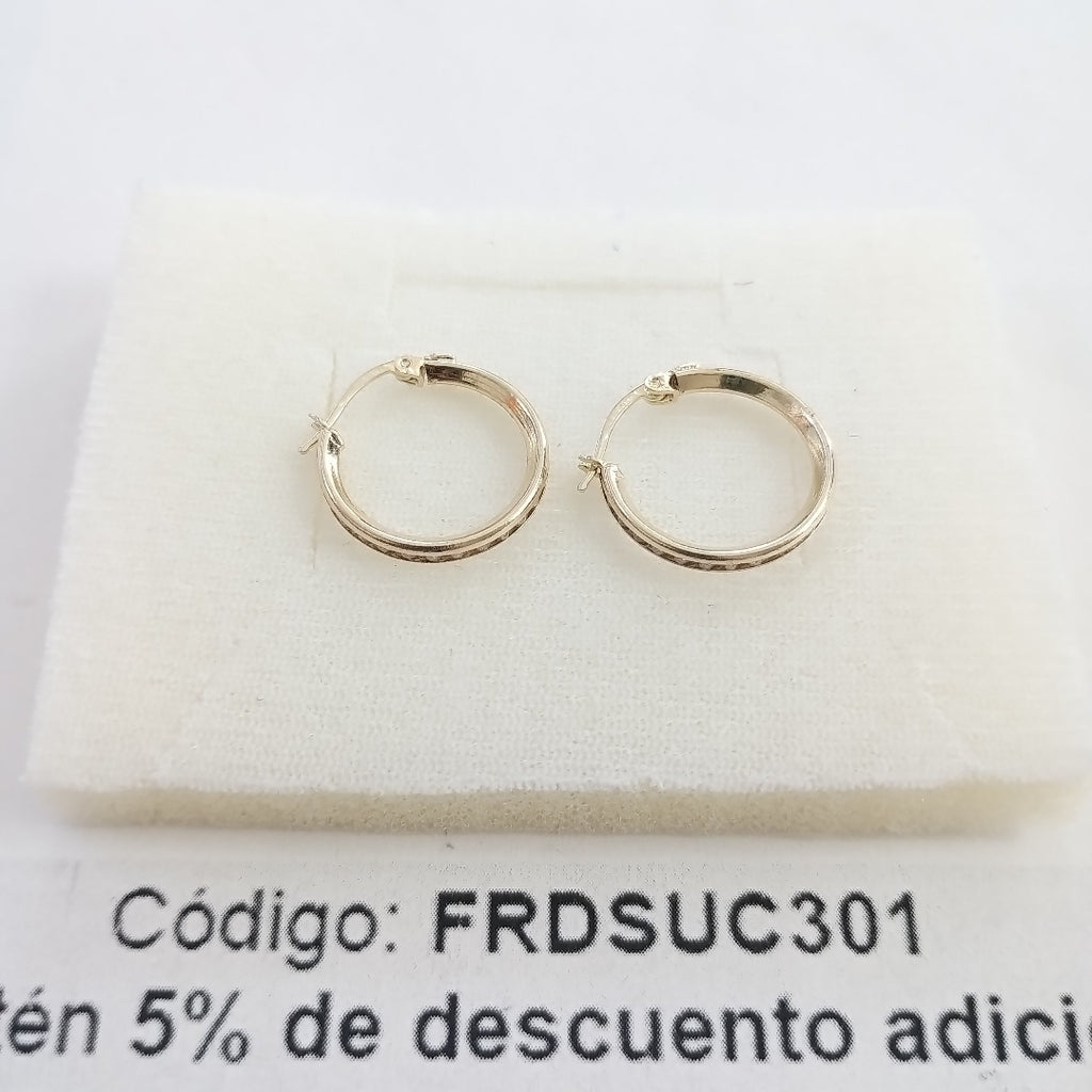 ARETES ARRACADAS CON CIRCONIAS 10K 1.8 GR (NUEVO)