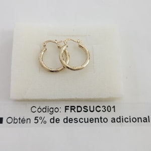 ARETES ARRACADAS 14K 2.6 GR (NUEVO)