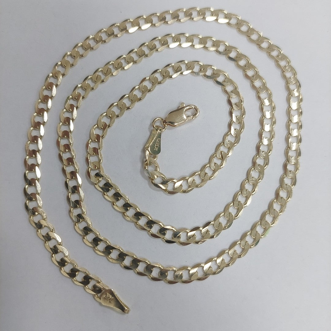 CADENA BARBADA 14K 55 CM 12.7 GR (NUEVO)