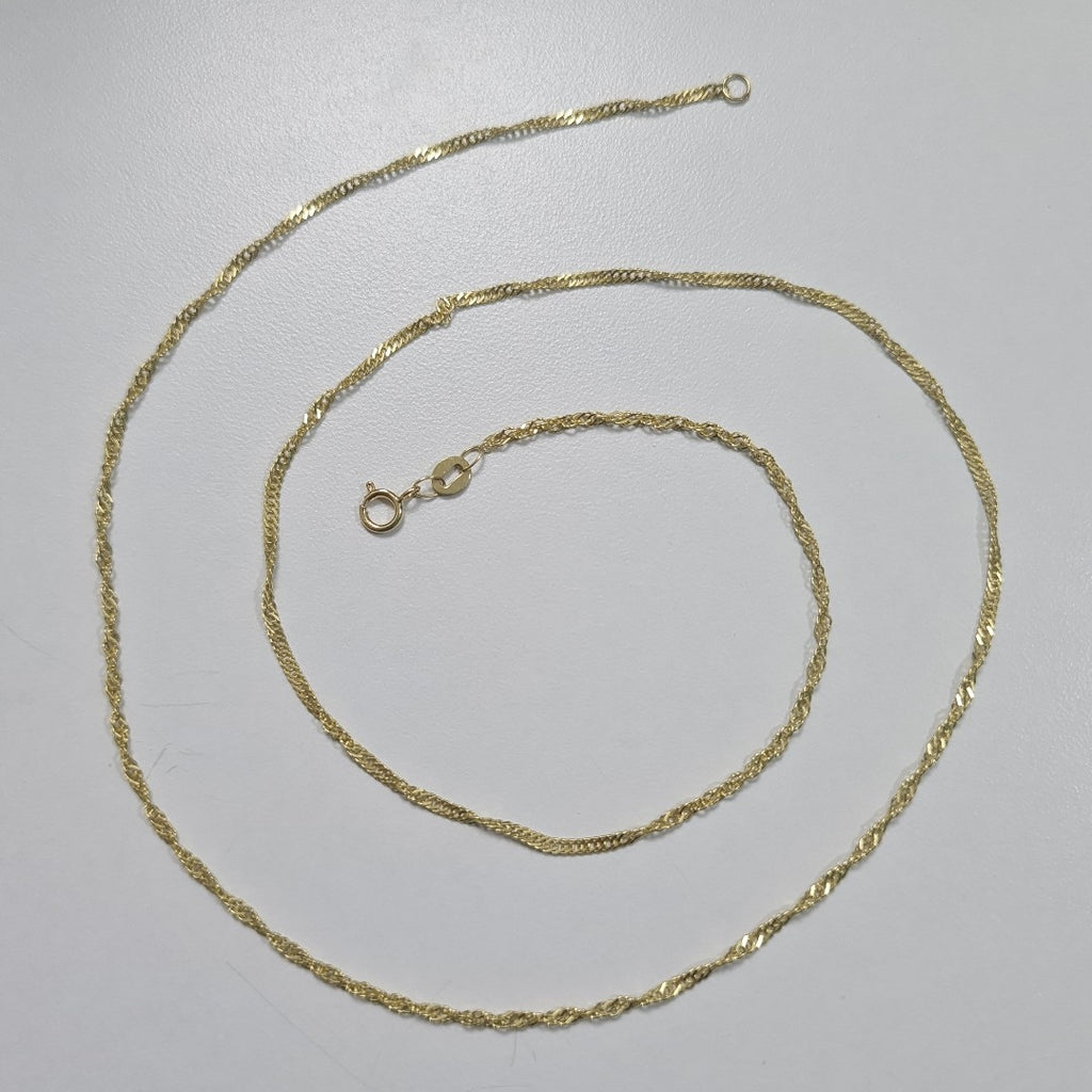 CADENA MEDIO TORZAL 10K 55 CM 2.5 GR (NUEVO)