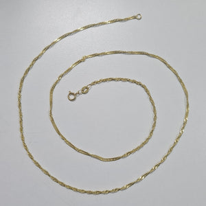 CADENA MEDIO TORZAL 10K 55 CM 2.5 GR (NUEVO)