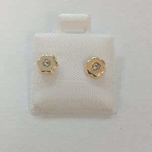 BROQUELES BROQUEL FIG FLOR C CIRCONIA 14K 0.2581 GR (NUEVO)