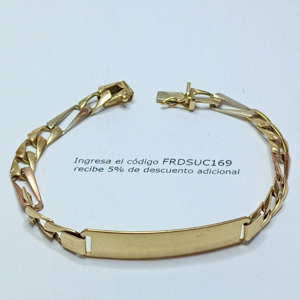 ESCLAVA ORO COMBINADO 14 K 9,80 GRMS (SEMINUEVO)
