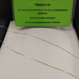 CADENA VENECIANO 14K 55 CM 1.7 GR (NUEVO)