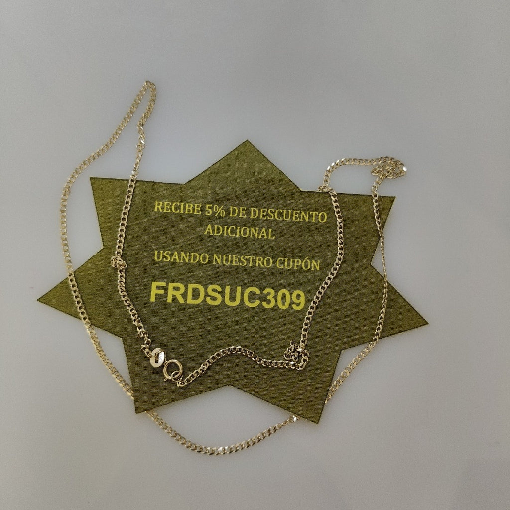 CADENAS TEJIDO BARBADA ORO 10K 55 CM 3.8 GR (NUEVO)