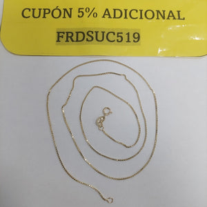 CADENA VENECIANO 14K 55 CM 2.4 GR (NUEVO)