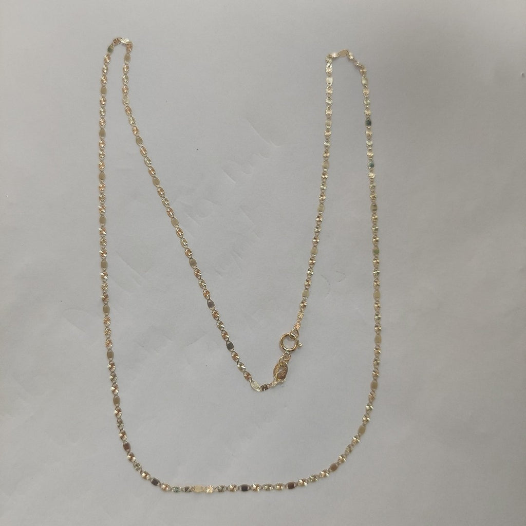 CADENAS TEJIDO GUCHI ORO 10K 55 CM 1.7 GR (NUEVO)