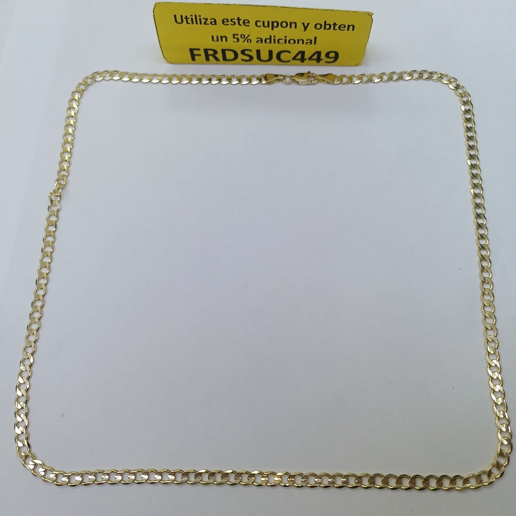CADENA BARBADA 14K 55 CM 12.7 GR (NUEVO)