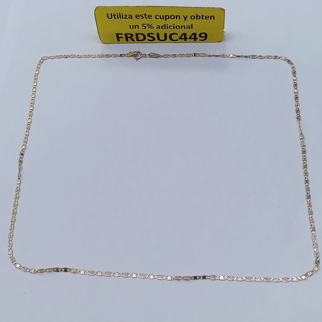 CADENAS TEJIDO GUCHI ORO 10K 55 CM 2.9 GR (NUEVO)