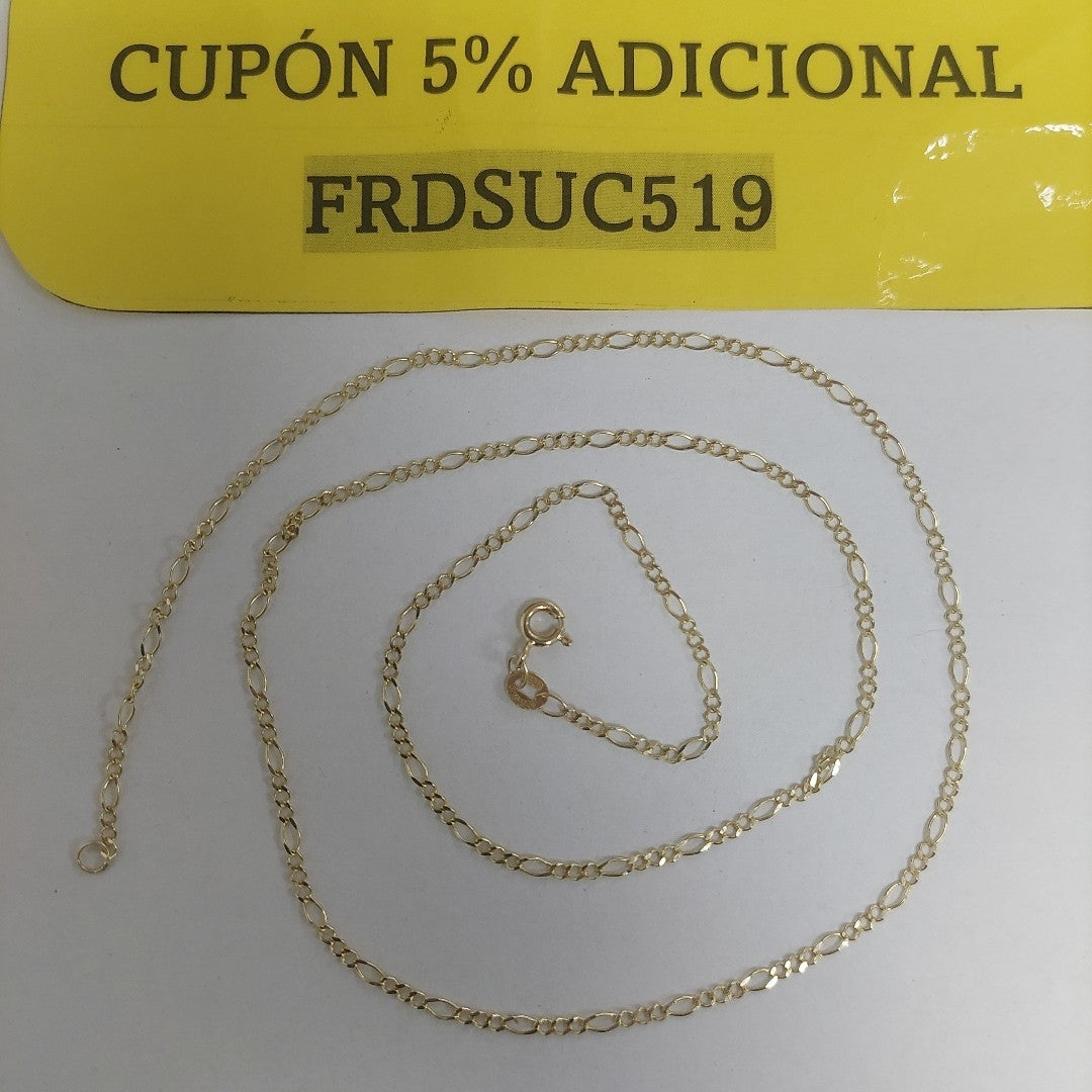 CADENA TEJIDO 3X1 14K 55 CM 2.3 GR (NUEVO)