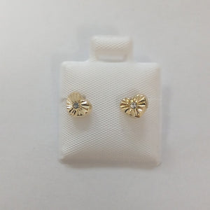 BROQUELES BROQUEL FIG CORAZON C CIRCONIA 14K 0.2603 GR (NUEVO)