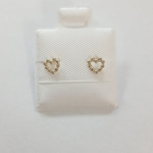 BROQUELES BROQUEL FIG CORAZON 14K 0.23 GR (NUEVO)
