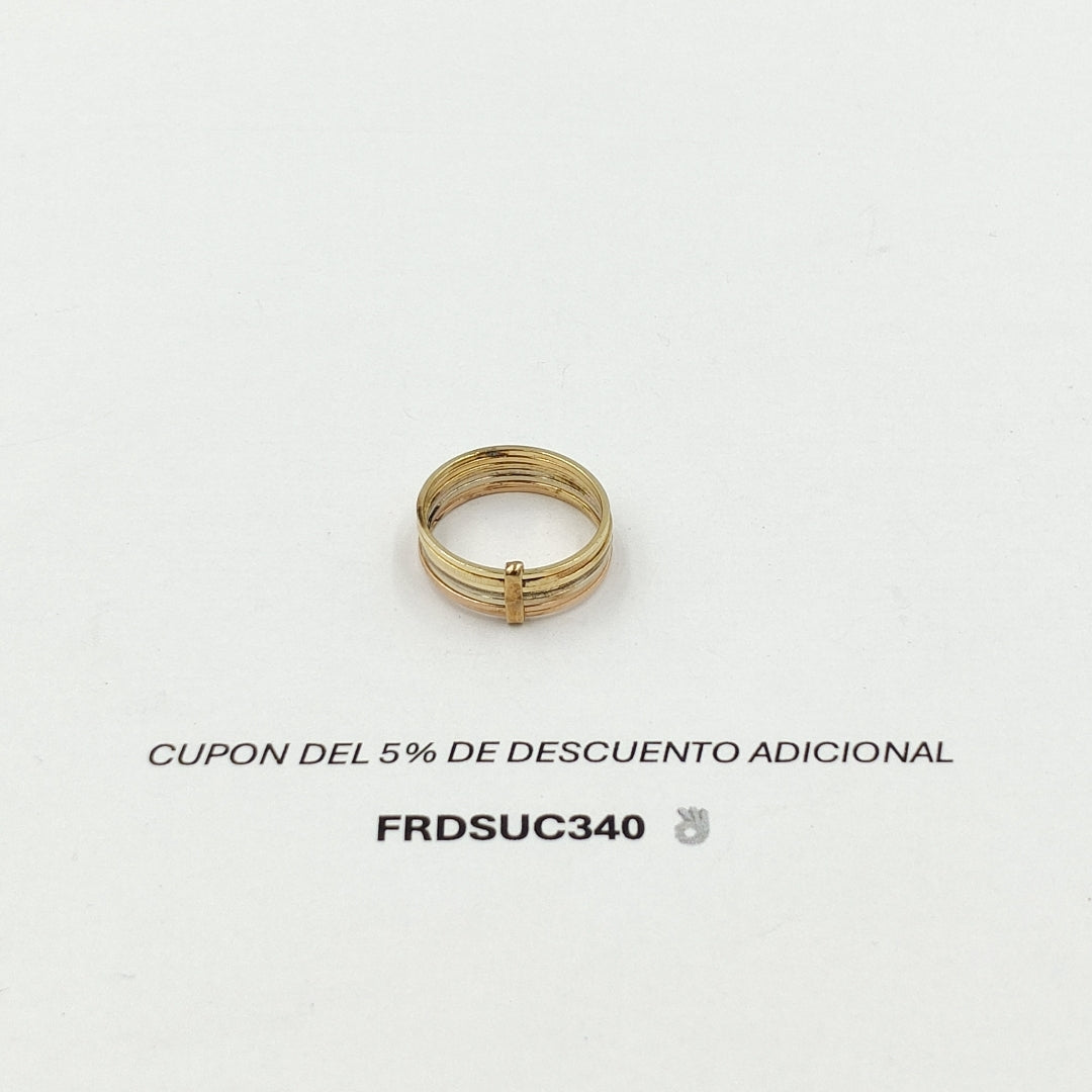SEMANARIO DE ARGOLLAS ORO,ORO COMBINADO 14 K 3,20 GRMS (SEMINUEVO)