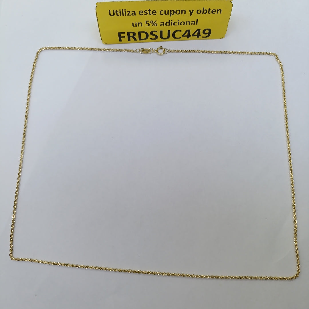 CADENA TORZAL 10K 55 CM 4.7 GR (NUEVO)