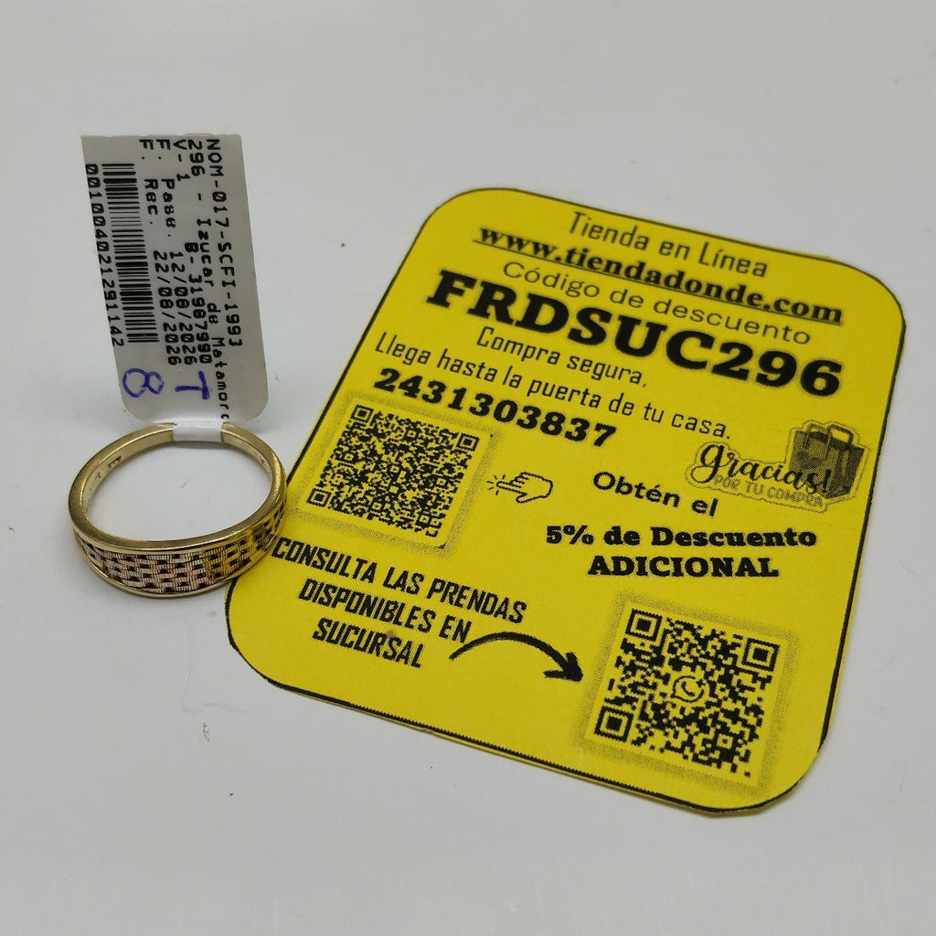 ANILLITO ORO 14 K 3.2 GRMS (SEMINUEVO)