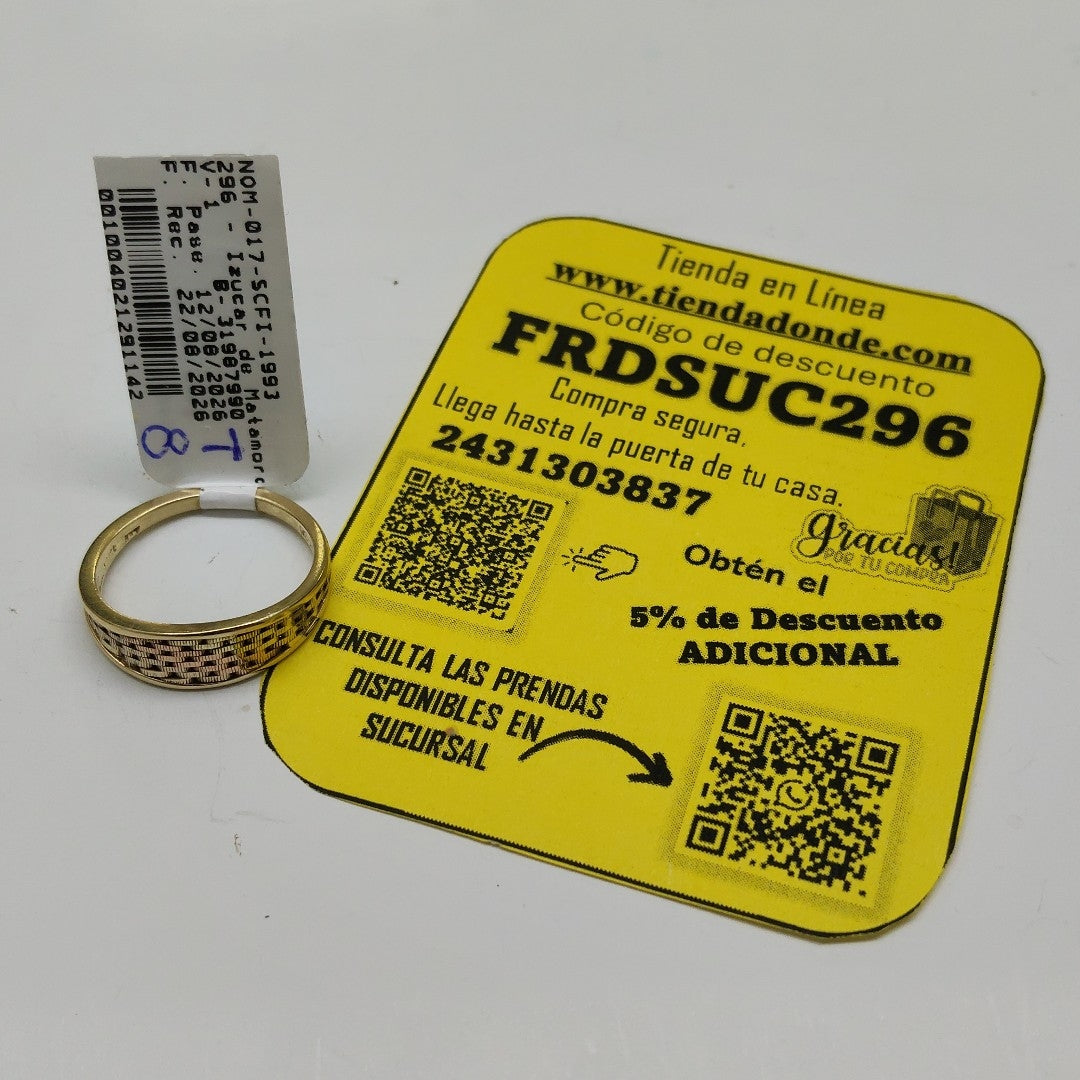ANILLITO ORO 14 K 3.2 GRMS (SEMINUEVO)