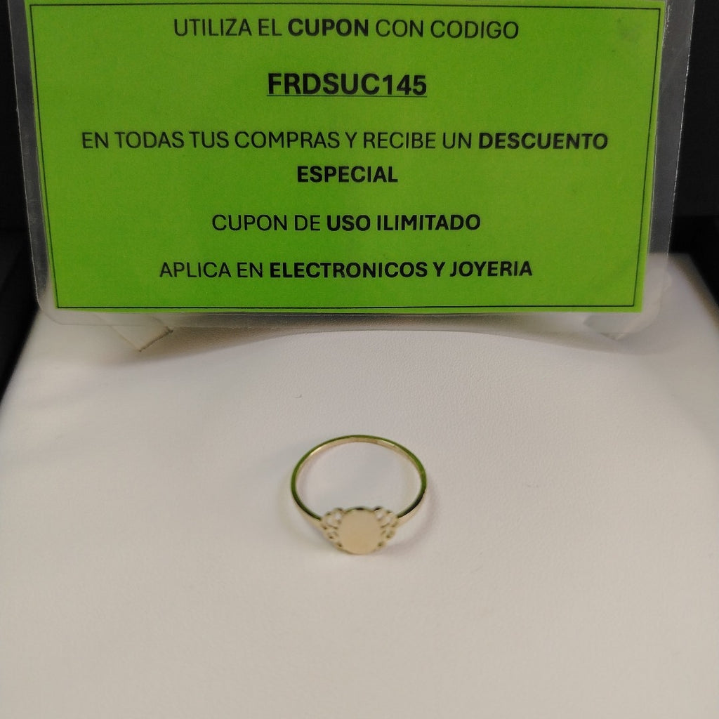 ANILLOS ANILLITO 10K TALLA 9 1 GR (NUEVO)