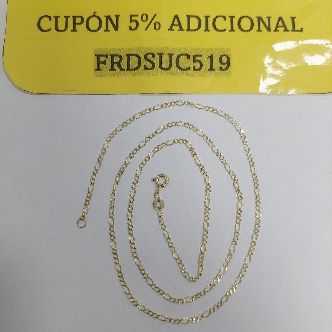 CADENA TEJIDO 3X1 14K 55 CM 2.3 GR (NUEVO)
