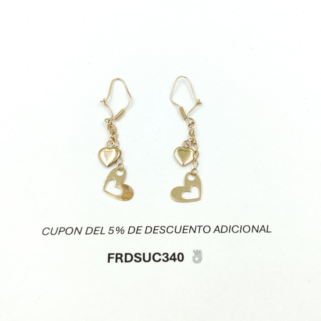 ARETES PAR ORO 10 K 1,70 GRMS (SEMINUEVO)