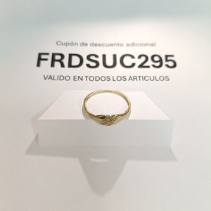 ANILLO ANILLITO C CIRCONIAS 14K 9 TALLA 1.2 GR (NUEVO)