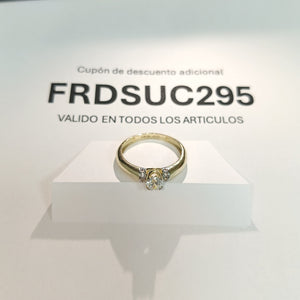 ANILLO ANILLITO C CIRCONIAS 14K 7 TALLA 2.3 GR (NUEVO)